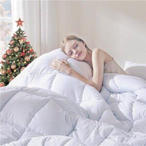 Comforters Queen Size, Duvet Insert, White All Season Duvet, Lightweight Quilt